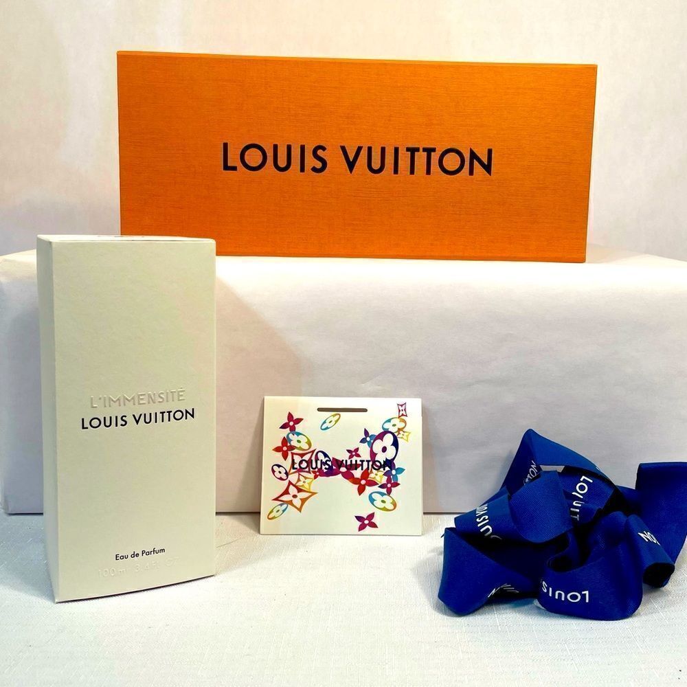 LOUIS VUITTON PERFUME BOX COMPLETE WITH PERFUME TUBE & BOX UNUSED GIFT CARD AND